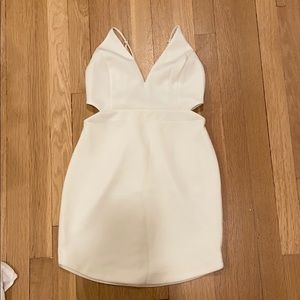 White Forever 21 Cutout Mini Dress